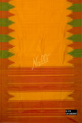 Mustard Kanchipuram Silk Saree