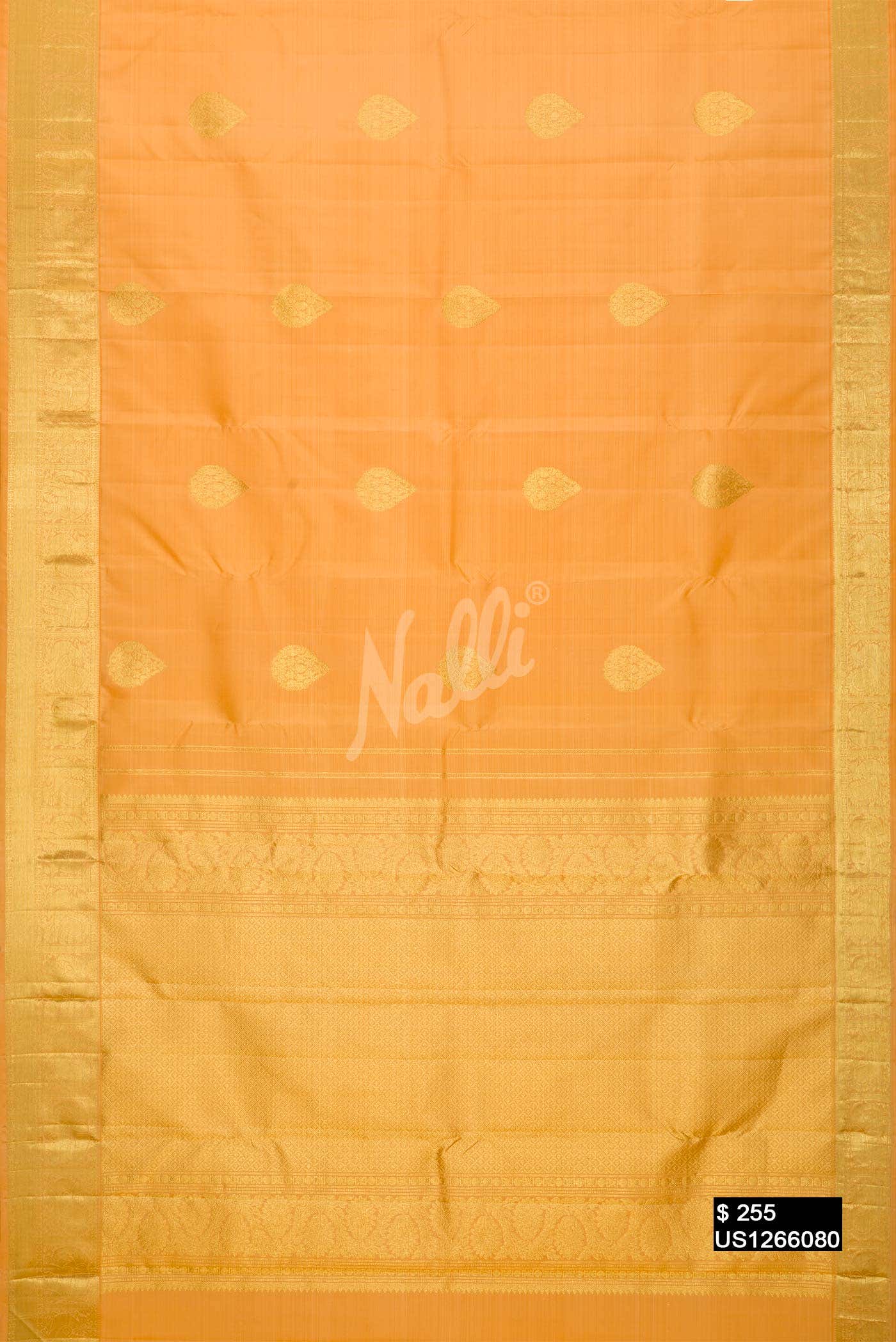 Sandal Kanchipuram Silk Saree