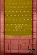 Mehandi Green Kanchipuram Silk Saree