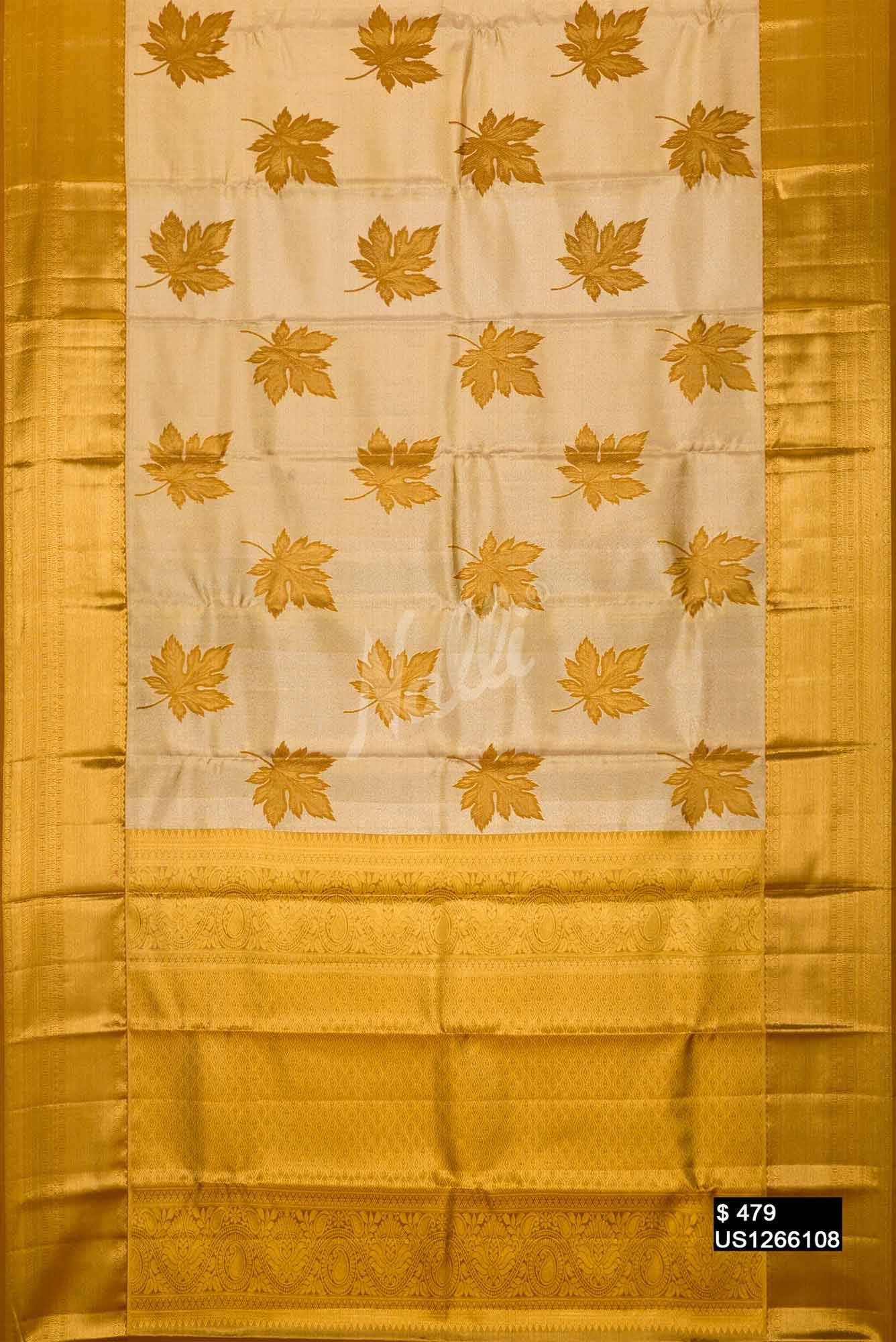Gold Kanchipuram Tissue Silk Saree