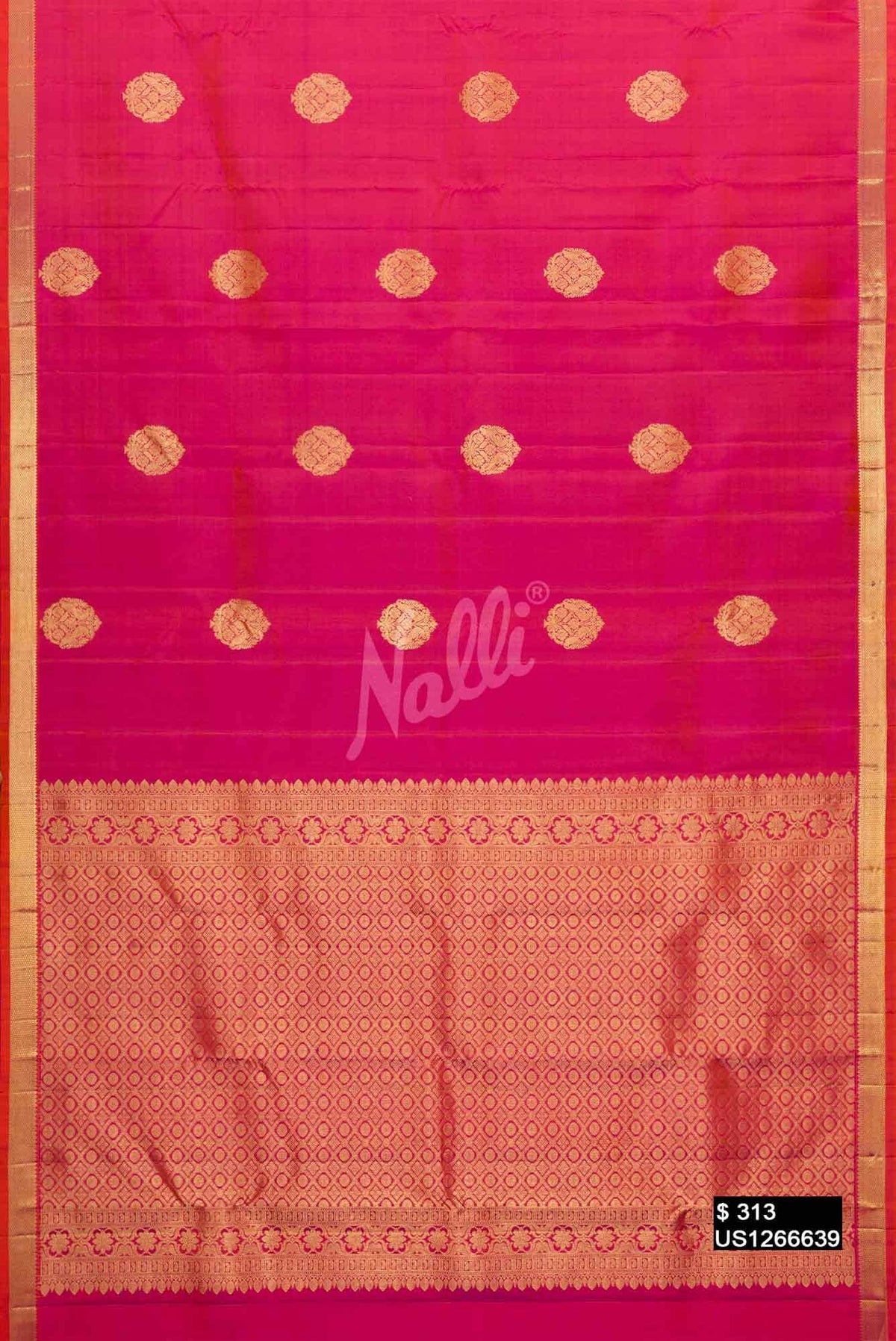 Rani Pink Kanchipuram Silk Saree