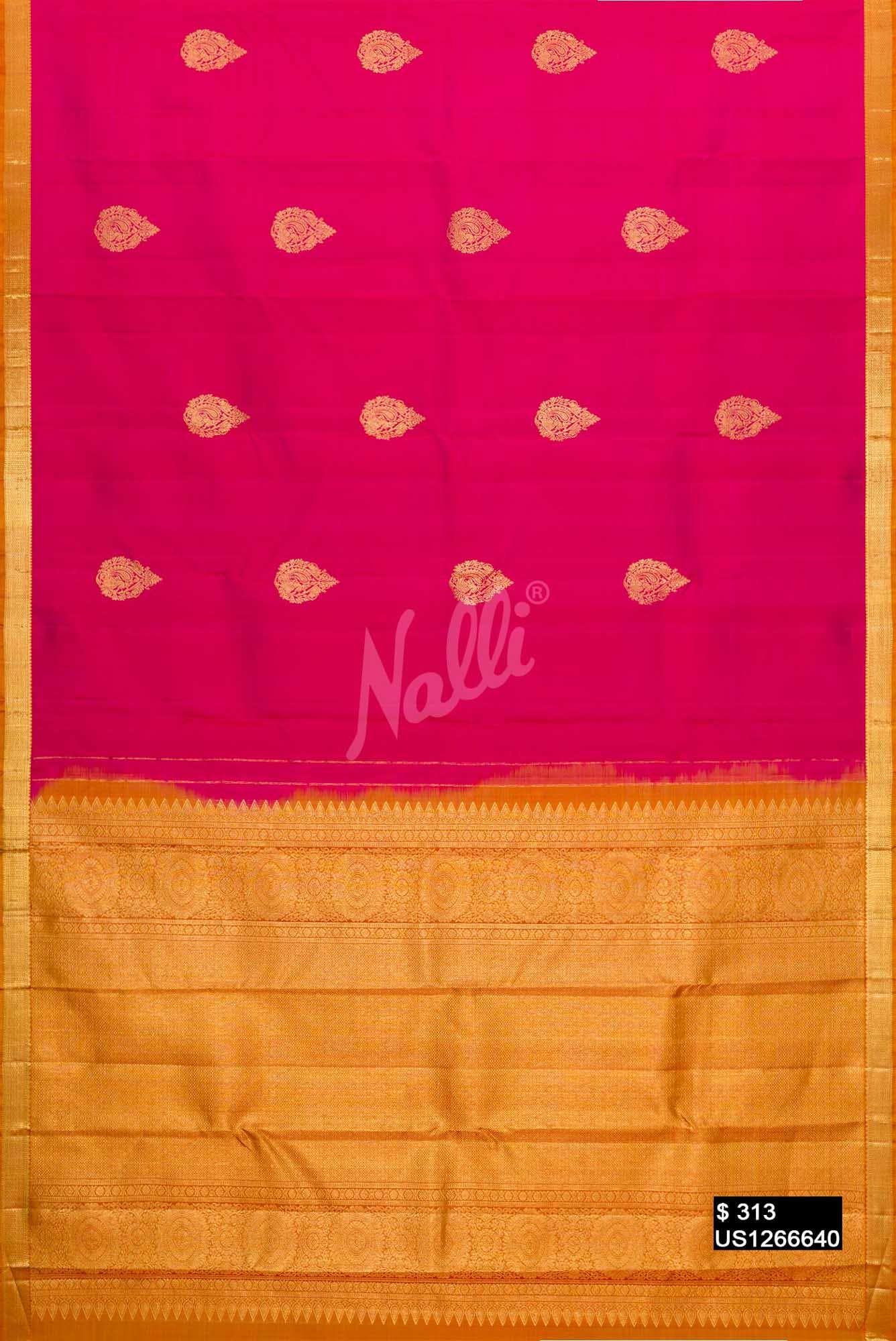 Pink Kanchipuram Silk Saree