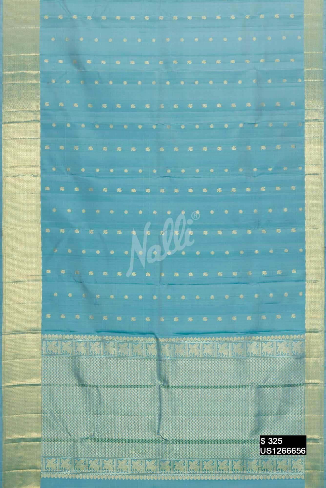 Blue Kanchipuram Silk Saree