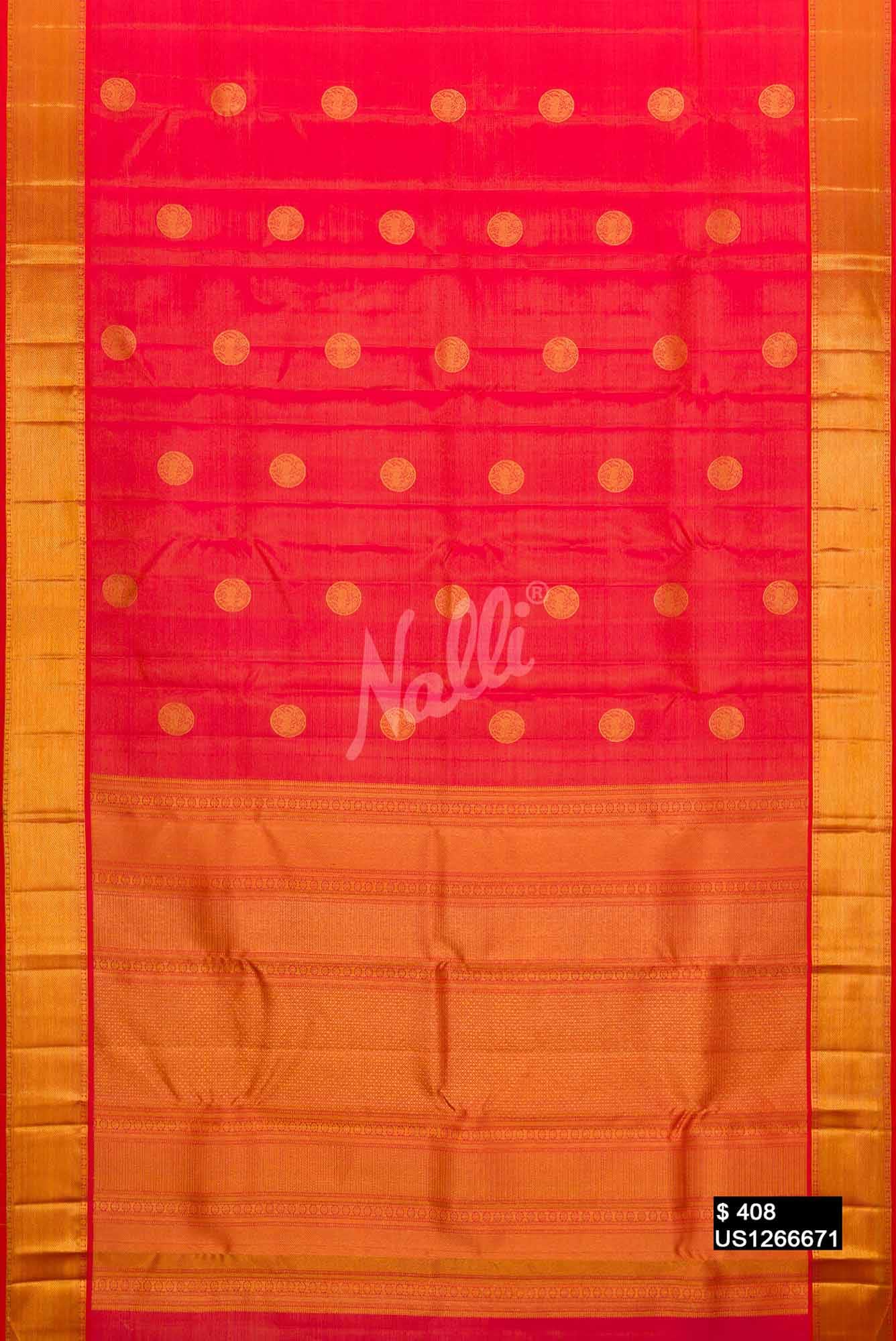Imperial Pink Kanchipuram Silk Saree