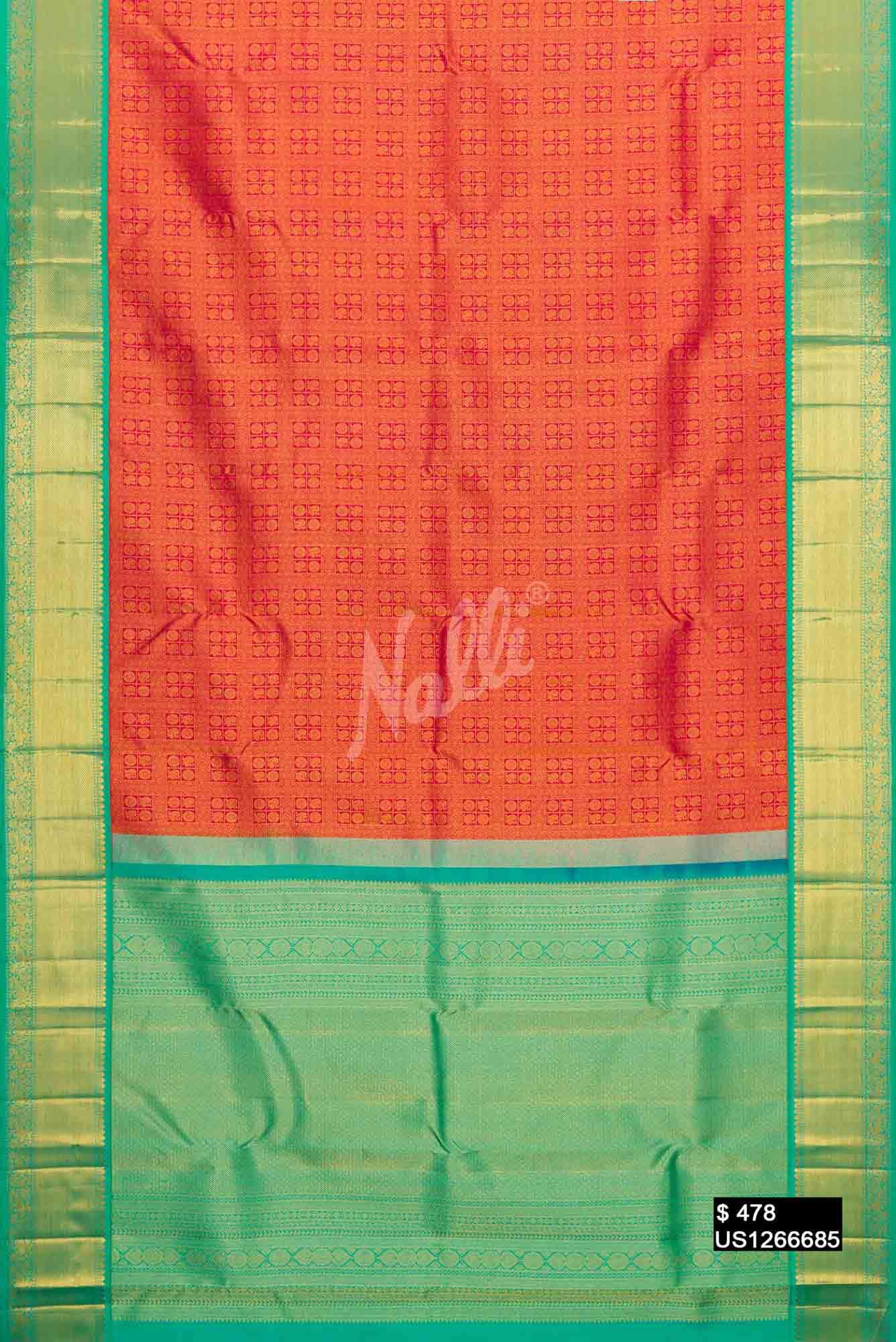 Dark Pink Kanchipuram Silk Saree