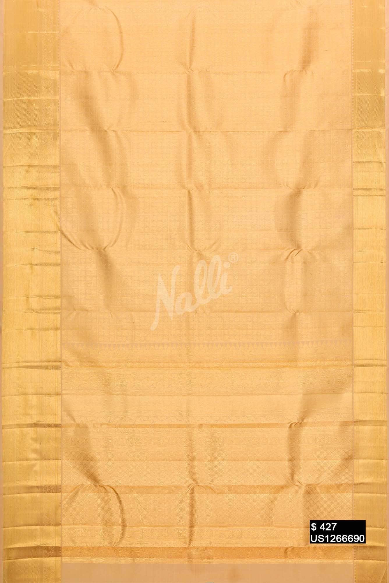 Sandal Kanchipuram Silk Saree