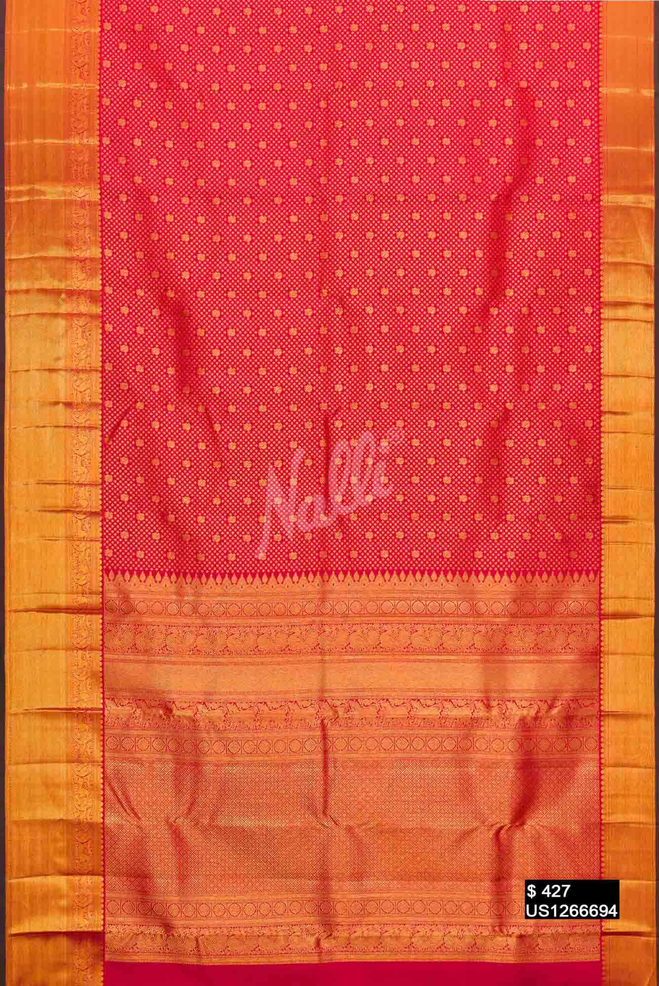 Imperial Red Kanchipuram Silk Saree