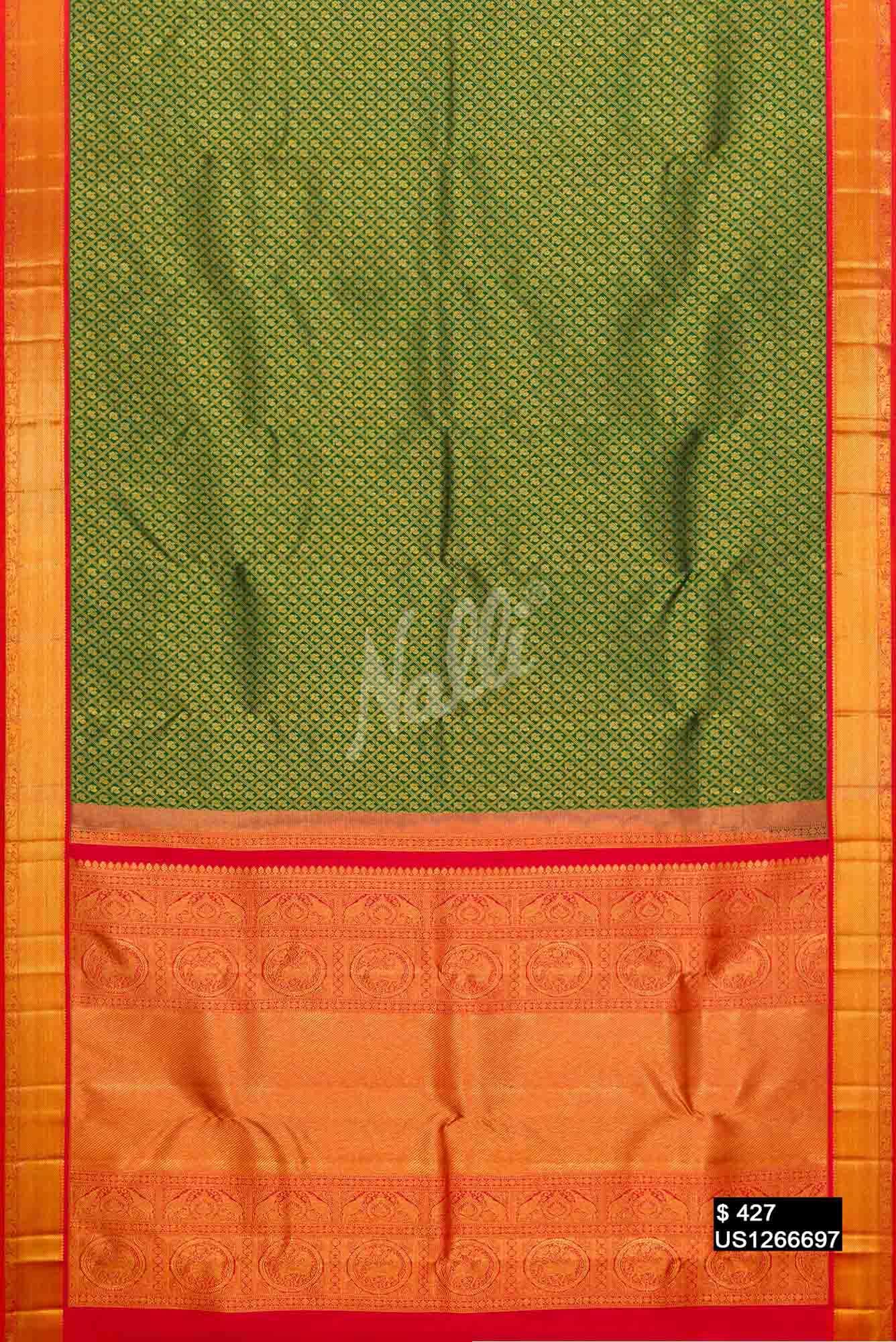 Green Kanchipuram Silk Saree