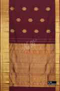 Maroon Kanchipuram Silk Saree