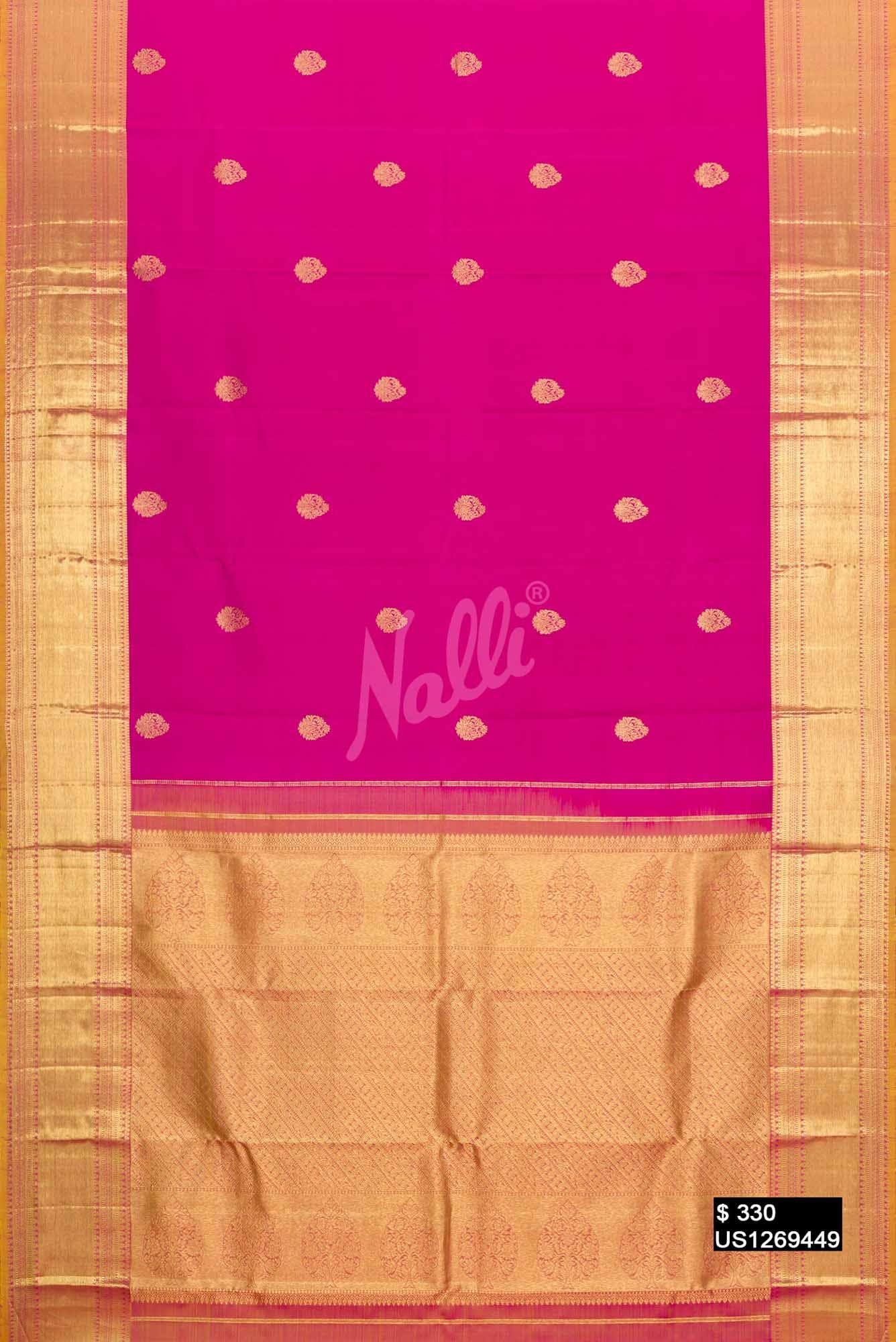 Pink Kanchipuram Silk Saree