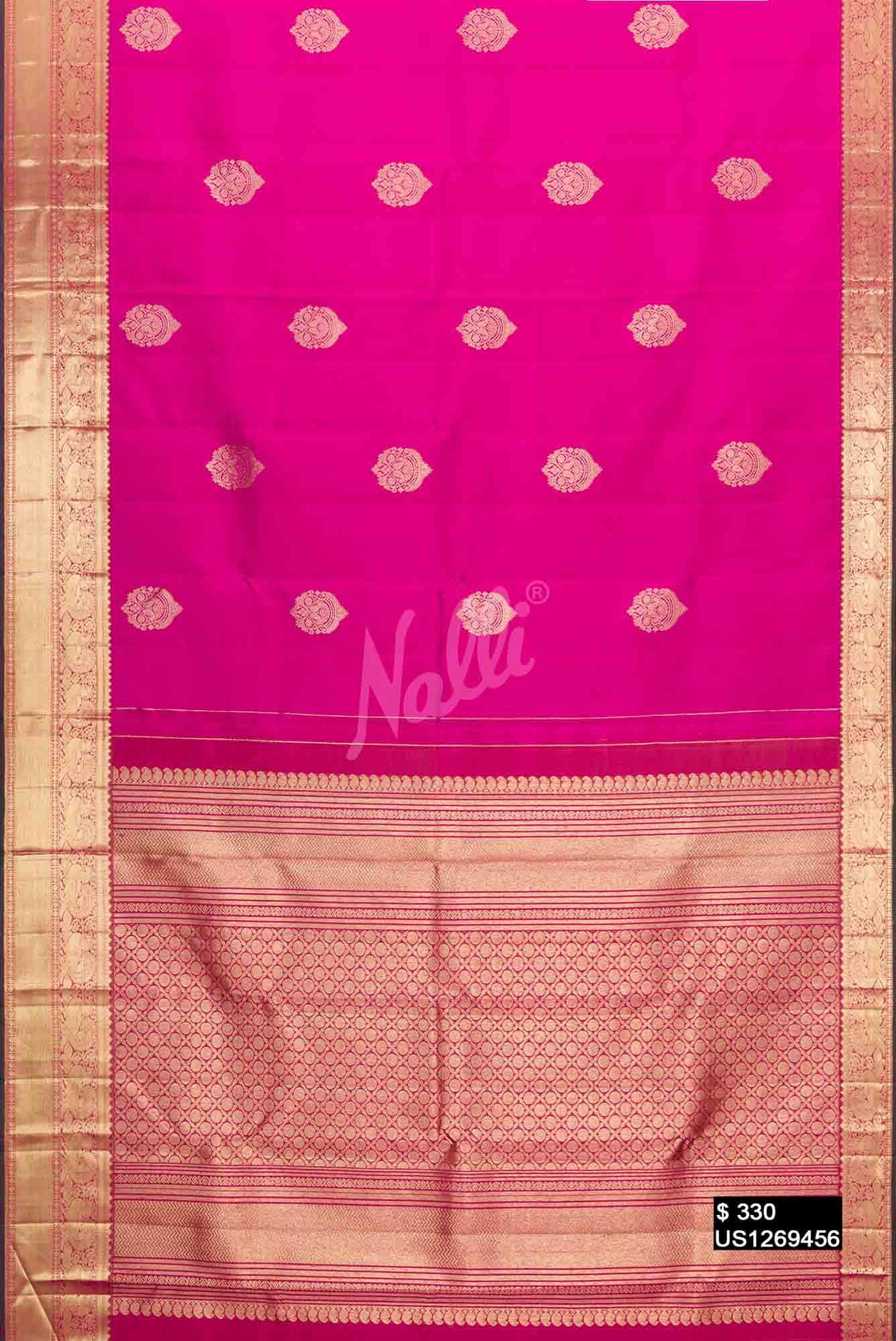 Pink Kanchipuram Silk Saree