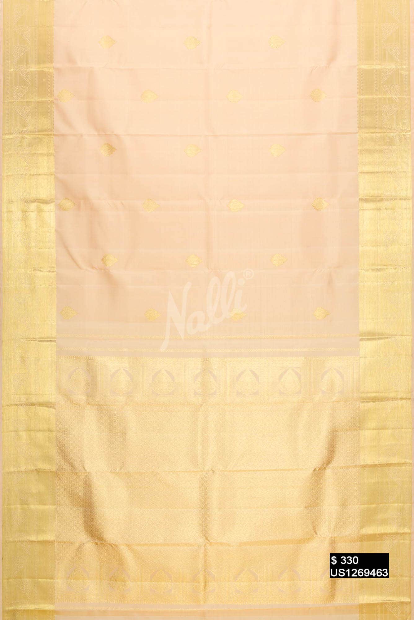 Sandal Kanchipuram Silk Saree