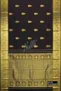 Black Kanchipuram Silk Saree