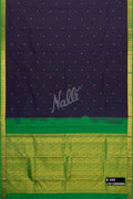 Navy Blue Kanchipuram Silk Saree