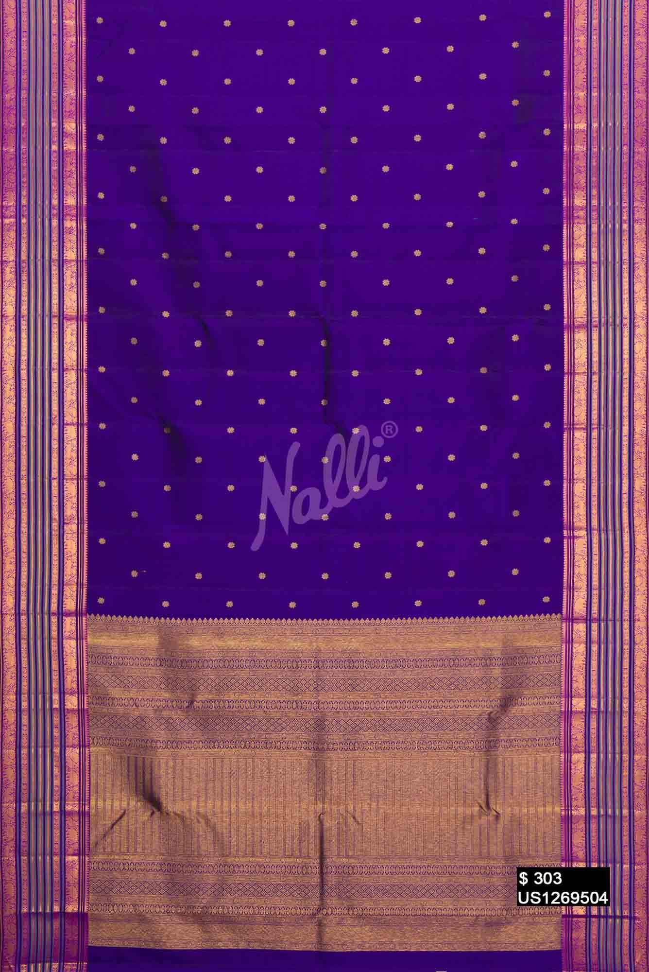 Royal Blue Kanchipuram Silk Saree