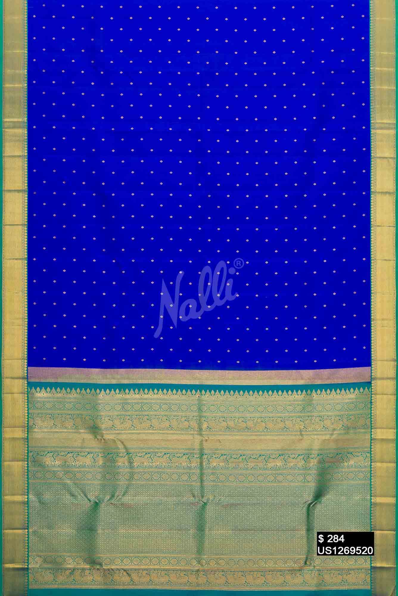 Royal Blue Kanchipuram Silk Saree