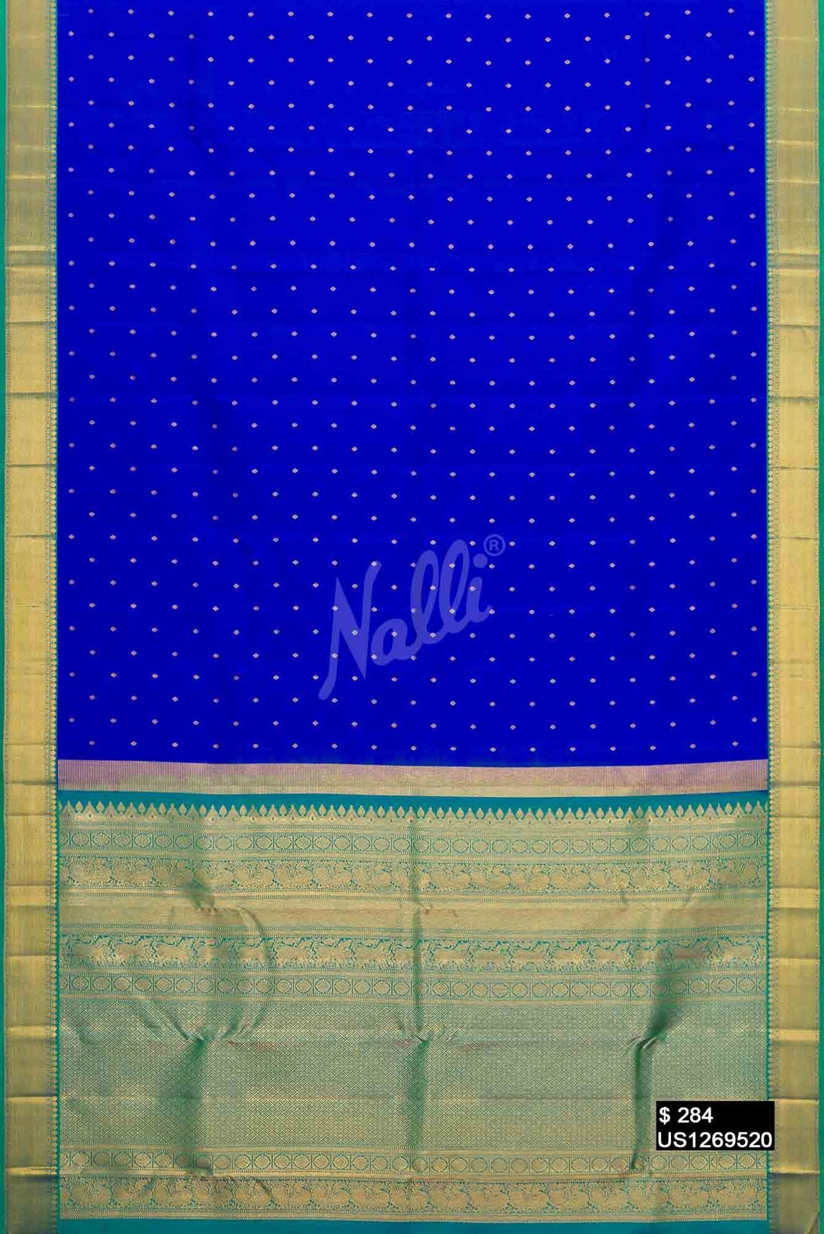 Royal Blue Kanchipuram Silk Saree