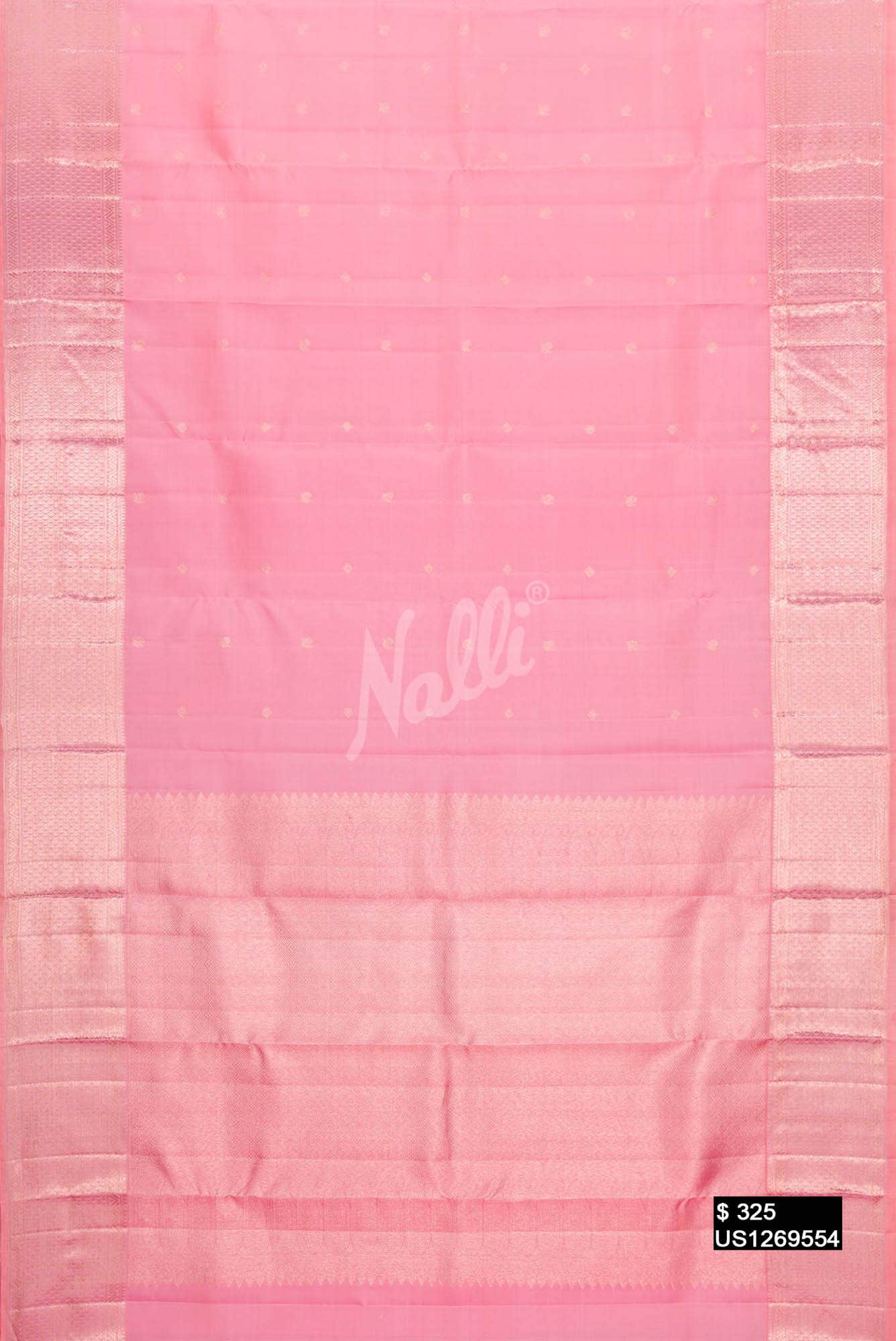 Pink Kanchipuram Silk Saree