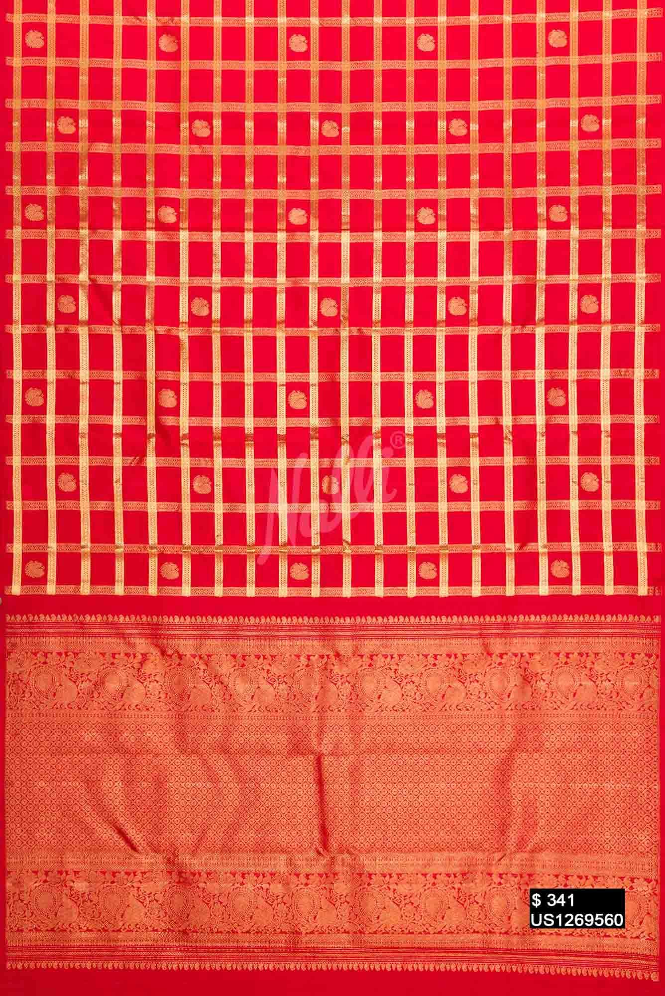 Red Kanchipuram Silk Saree