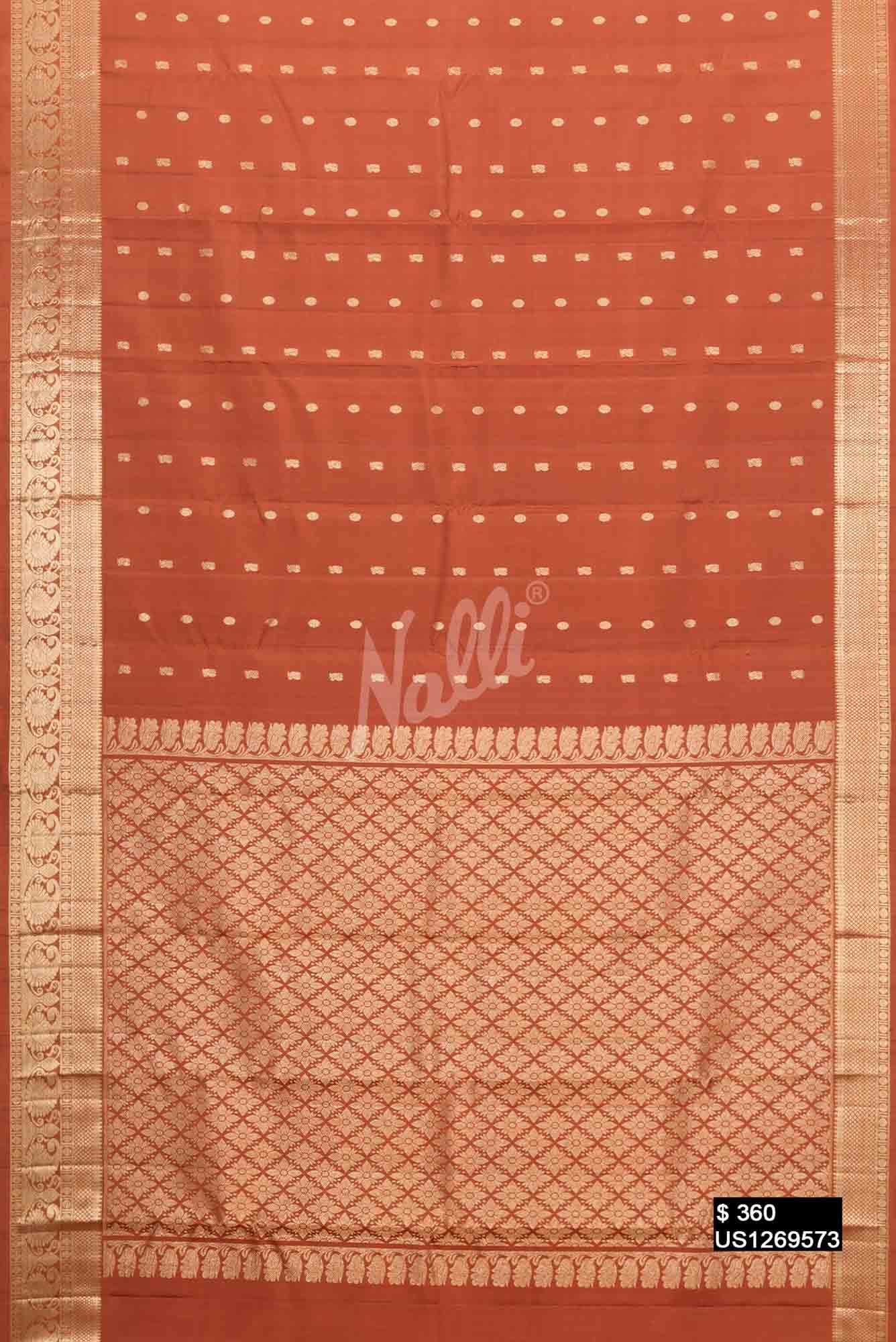 Bronze Kanchipuram Silk Saree
