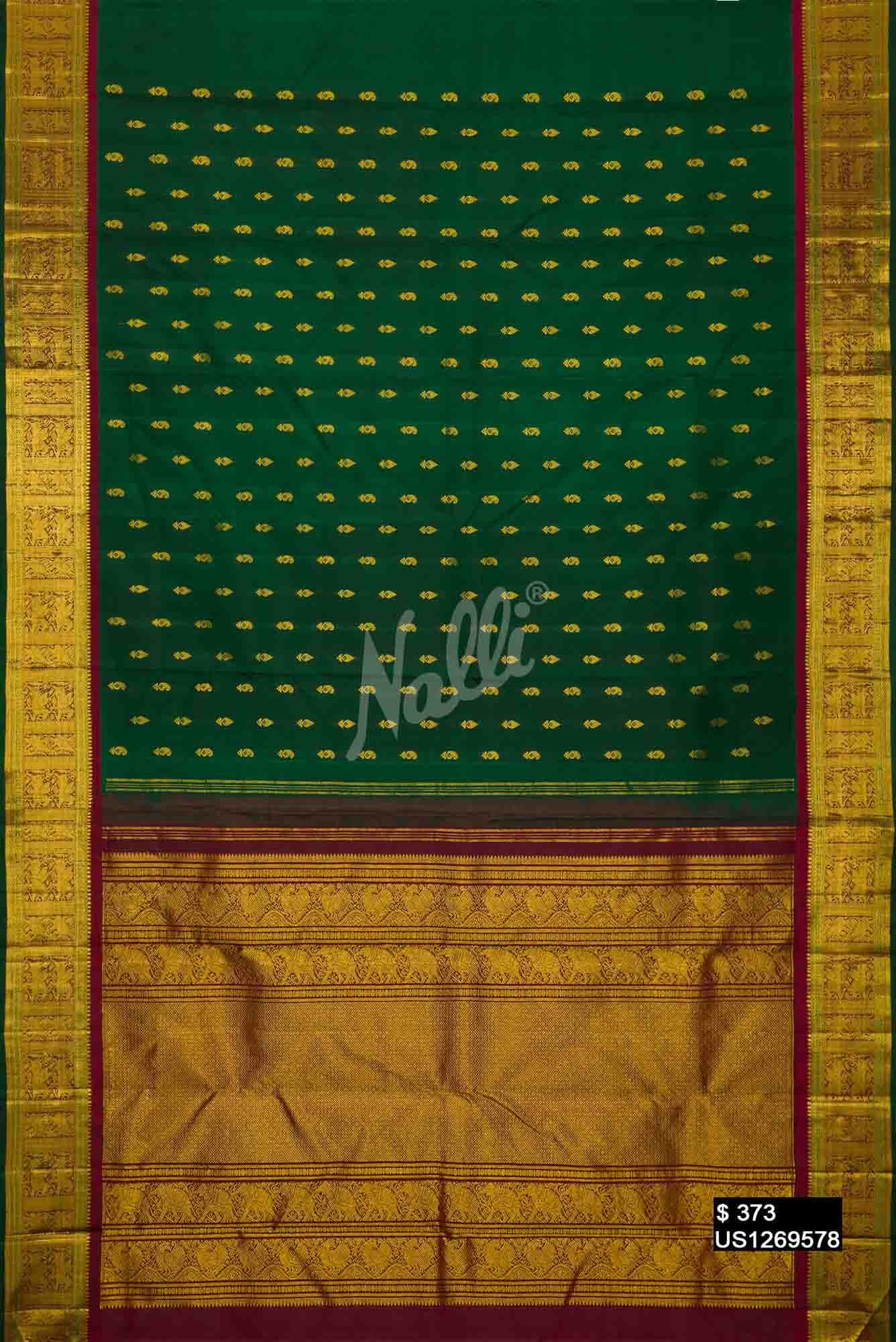 Green Kanchipuram Silk Saree