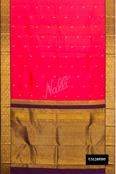 Orange Kanchipuram Silk Saree