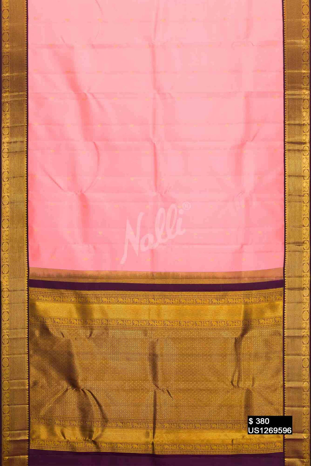 Pink Kanchipuram Silk Saree