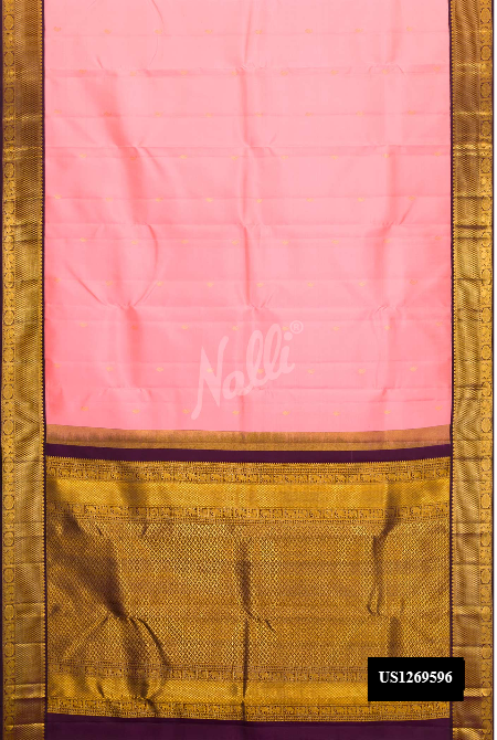Pink Kanchipuram Silk Saree