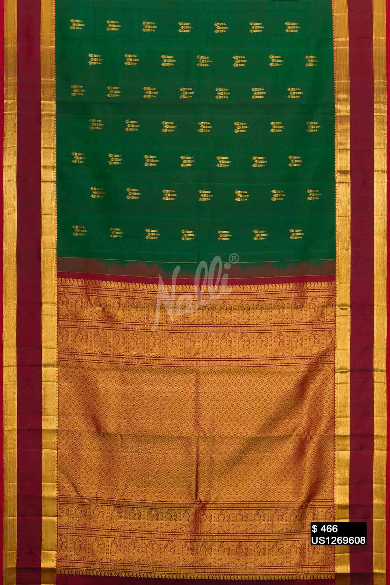 Green Kanchipuram Silk Saree