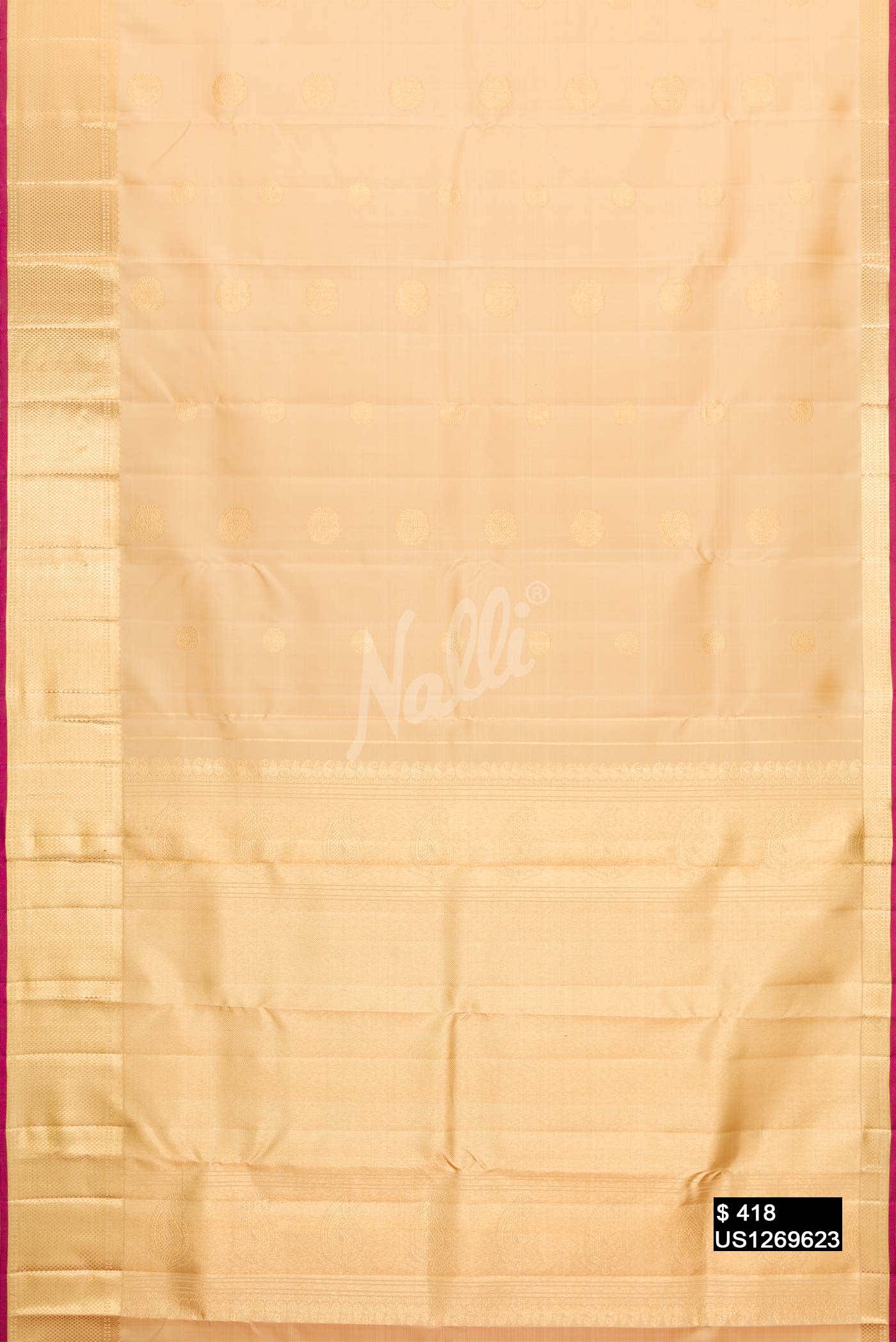 Sandal Kanchipuram Silk Saree
