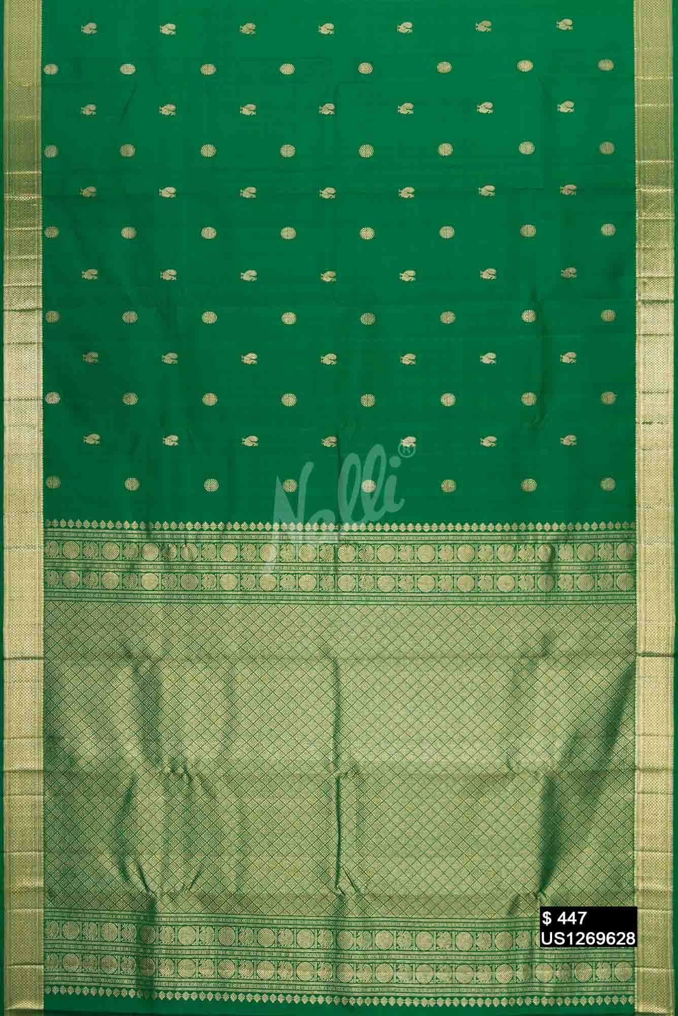 Green Kanchipuram Silk Saree