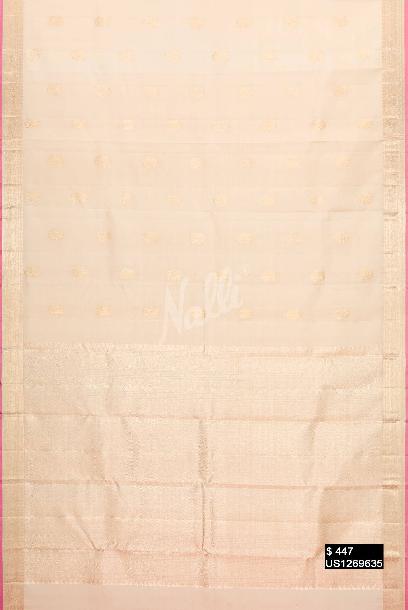 Sandal Kanchipuram Silk Saree