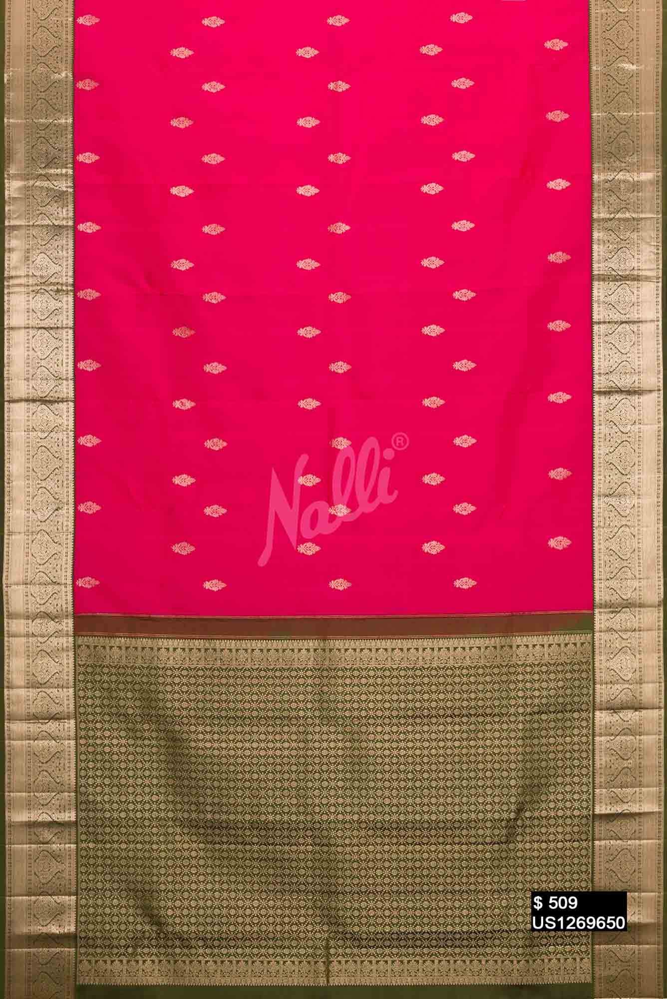 Pink Kanchipuram Silk Saree