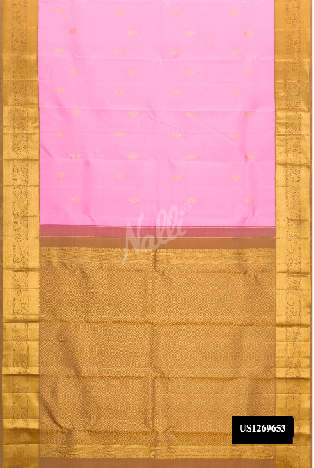 Pink Kanchipuram Silk Saree