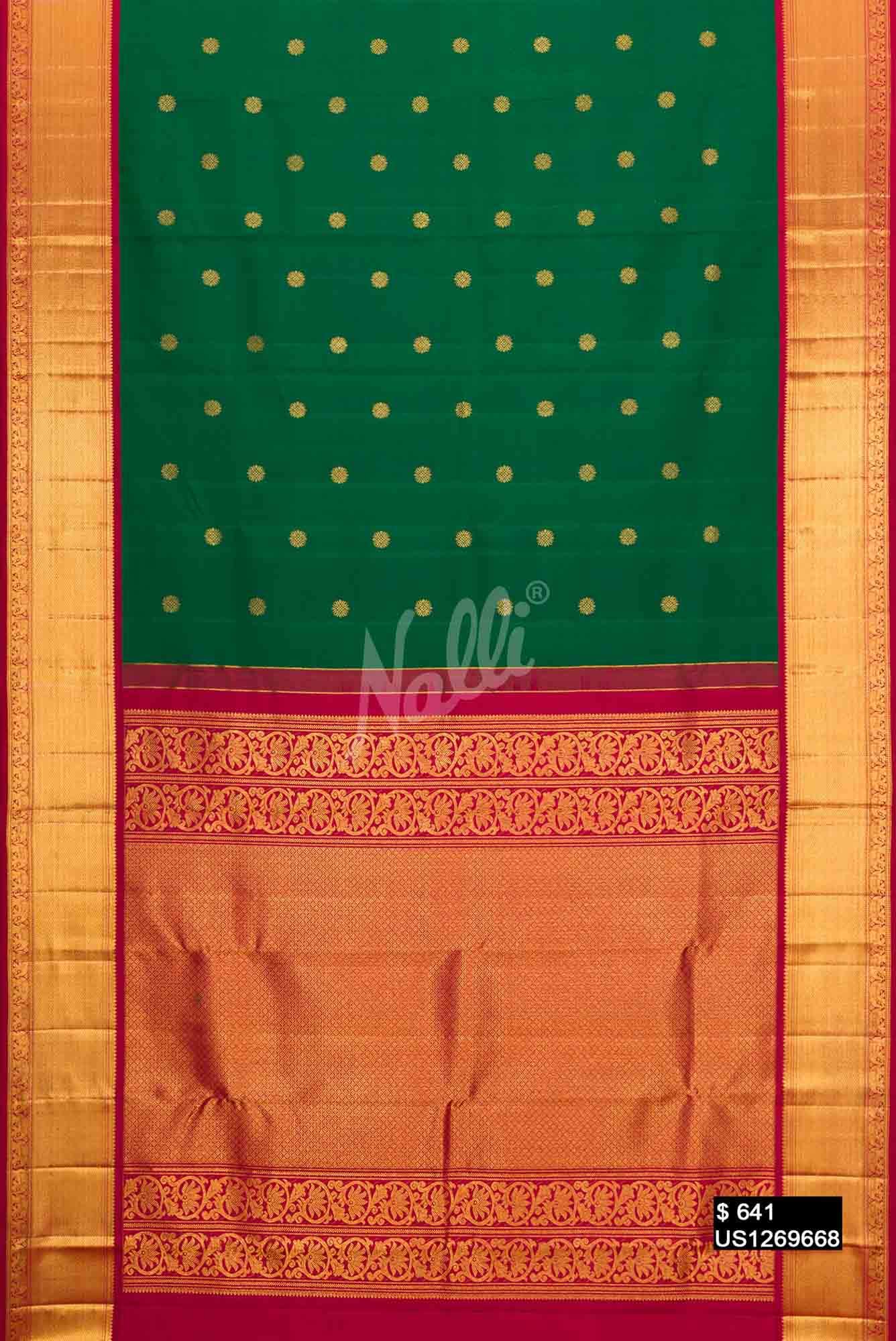 Green Kanchipuram Silk Saree