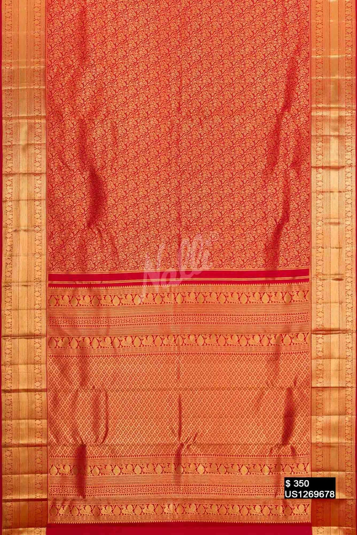 Maroon Kanchipuram Silk Saree