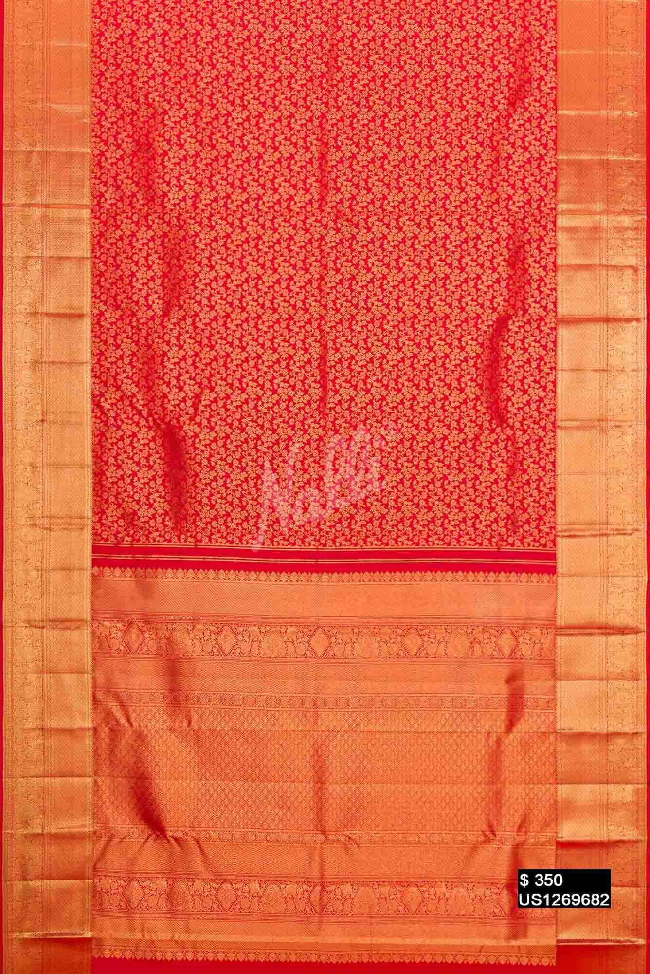 Red Kanchipuram Silk Saree