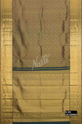 Bottle Green Kanchipuram Silk Saree