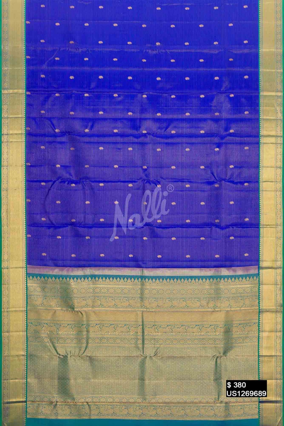 Royal Blue Kanchipuram Silk Saree