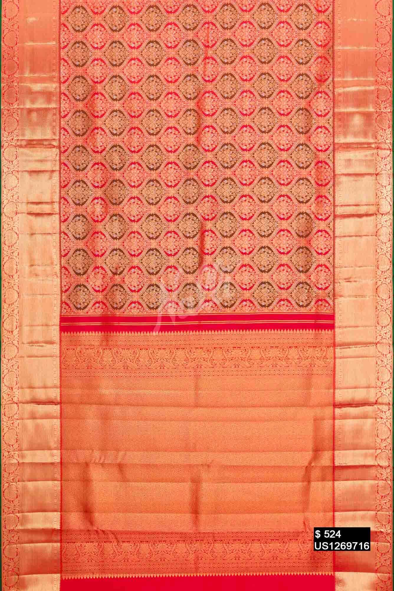 Red Kanchipuram Silk Saree
