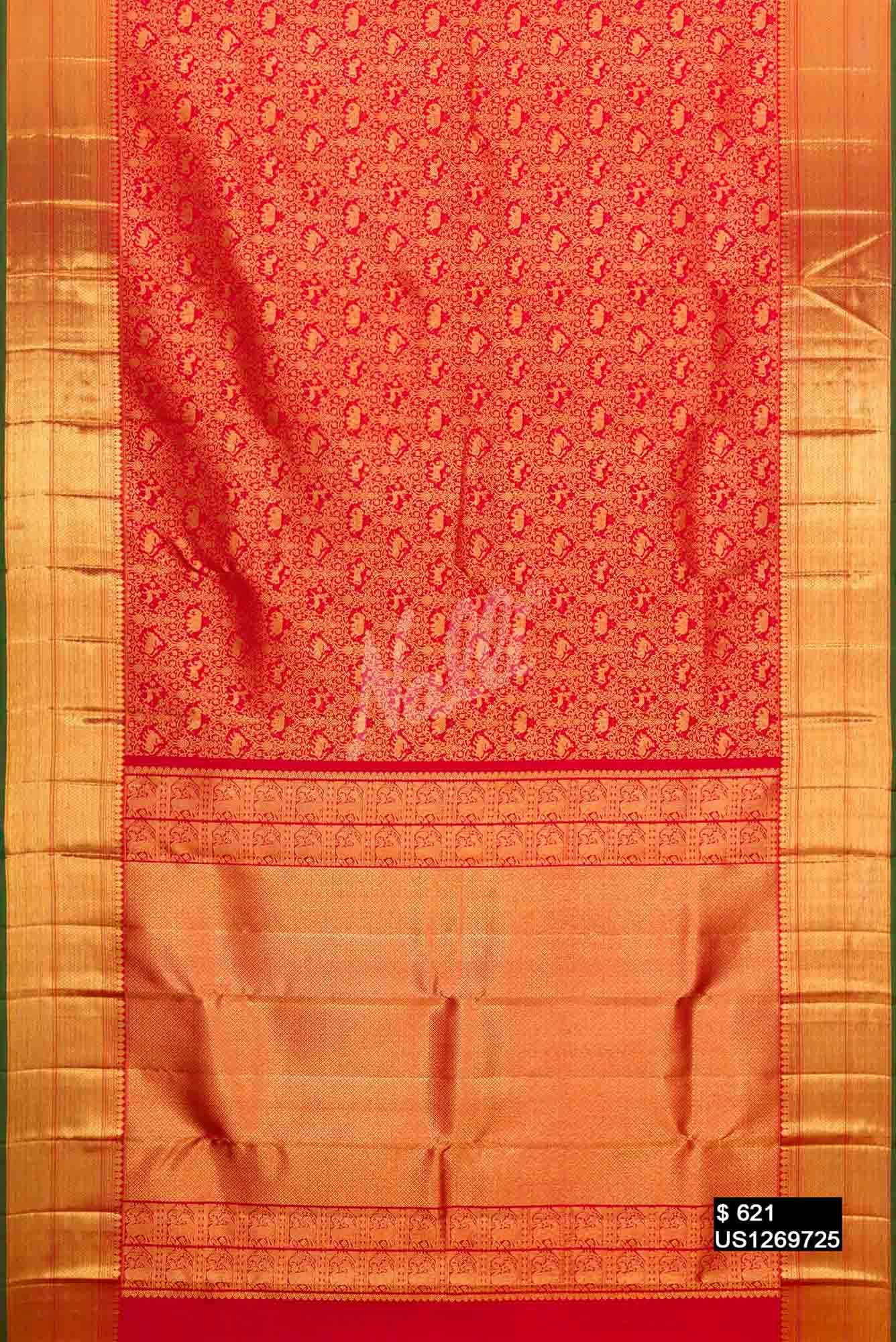 Red Kanchipuram Silk Saree