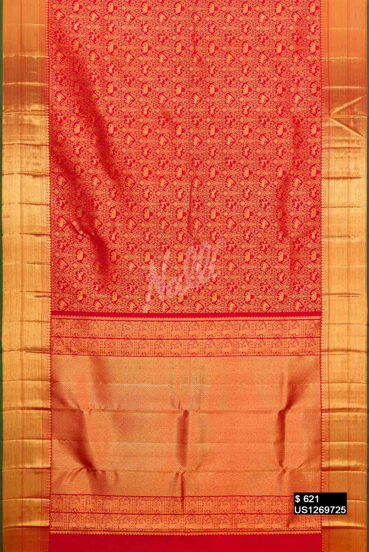 Red Kanchipuram Silk Saree