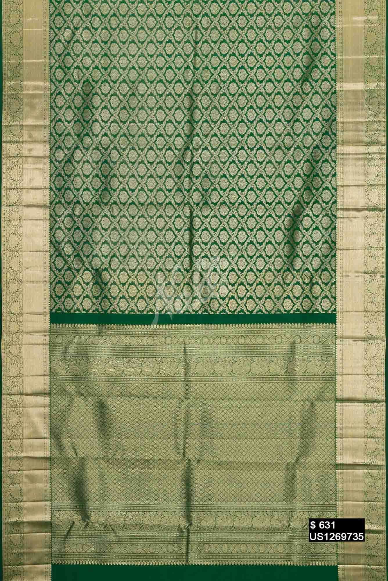 Green Kanchipuram Silk Saree