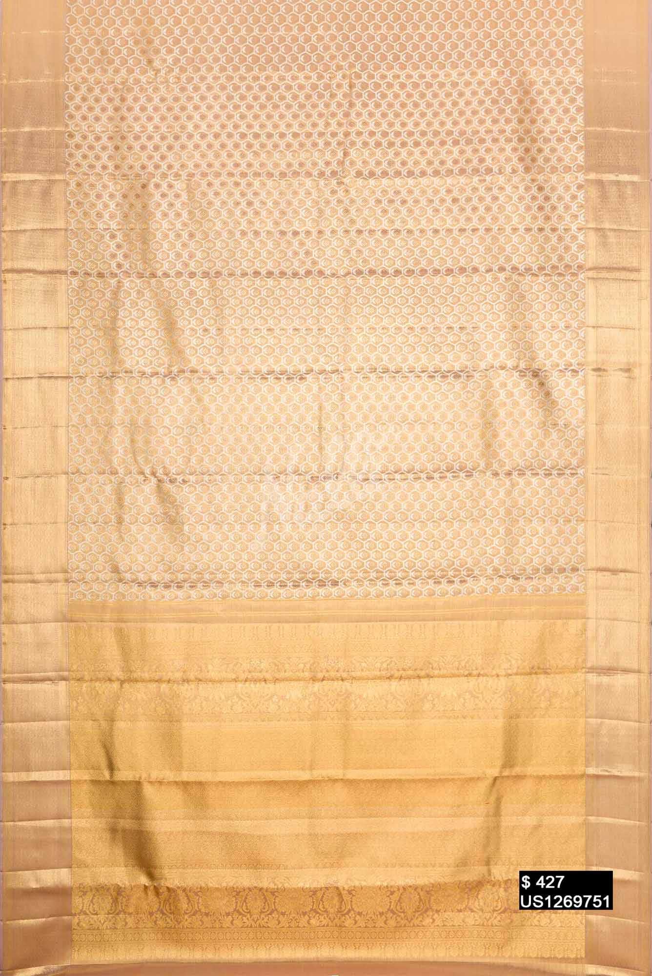 Gold Kanchipuram Tissue Silk Saree