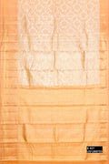 Golden Peach Kanchipuram Tissue Silk Saree