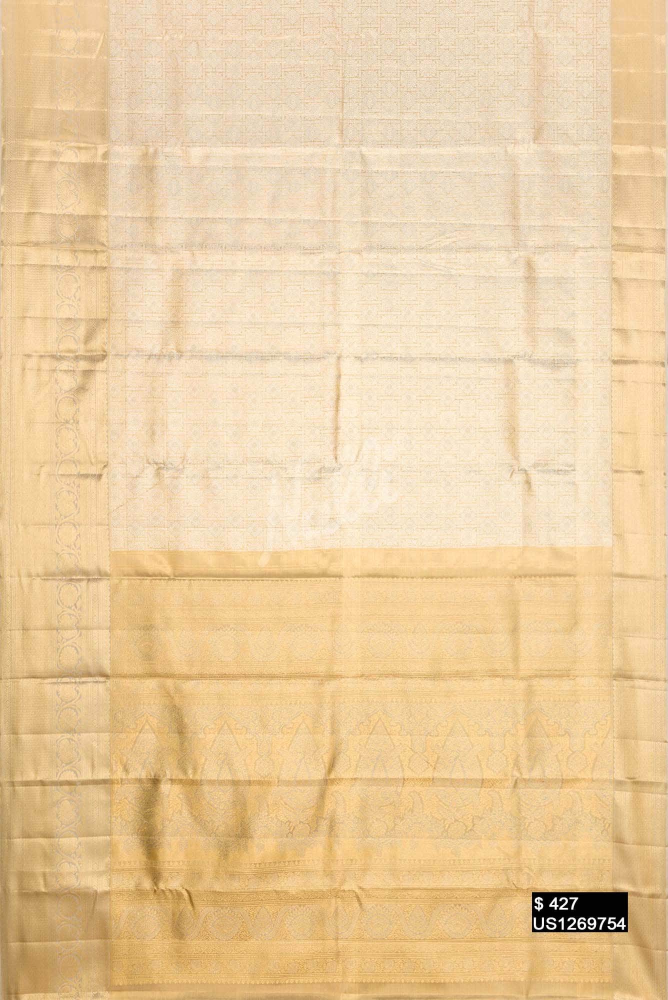 Gold Kanchipuram Tissue Silk Saree