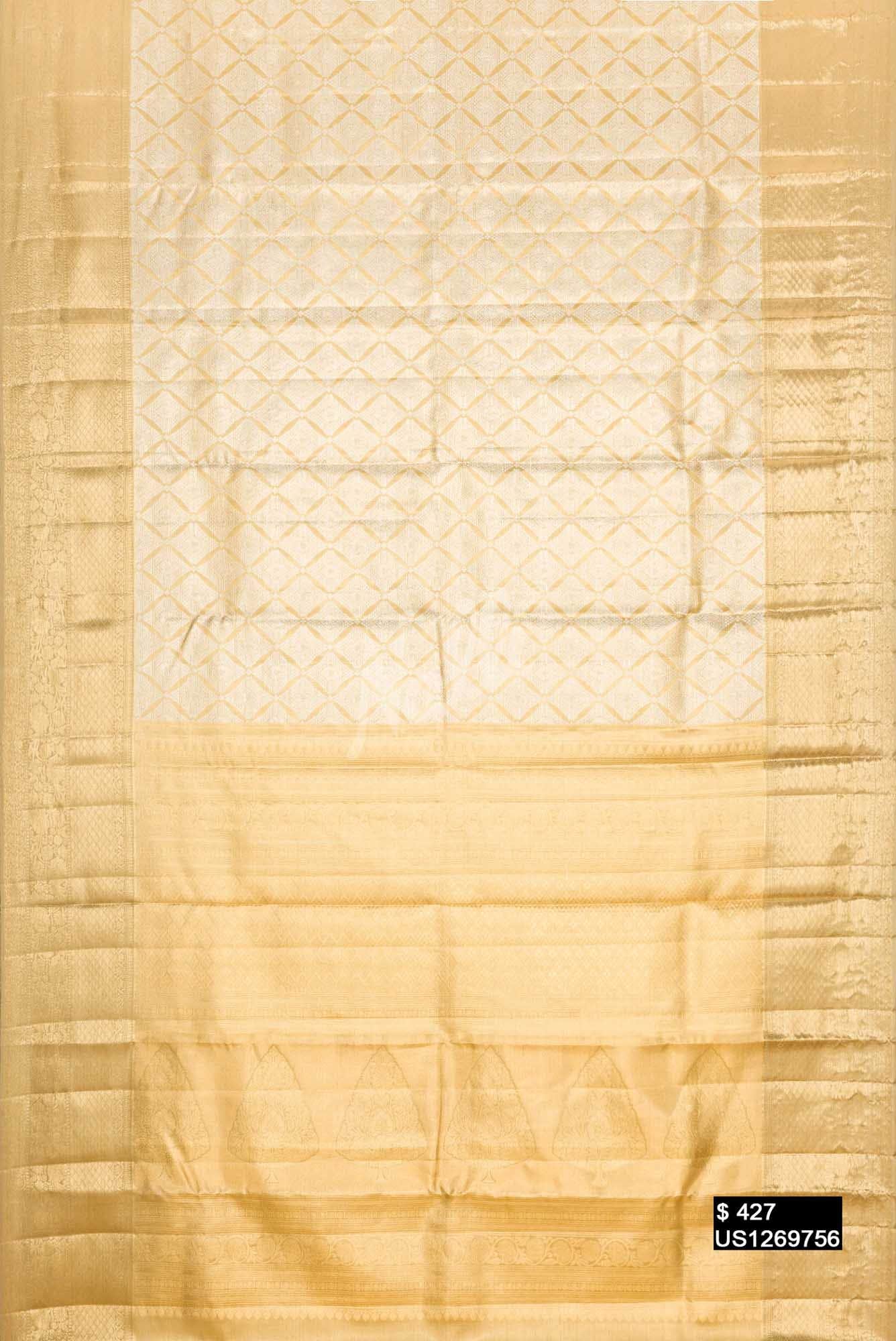 Gold Kanchipuram Tissue Silk Saree