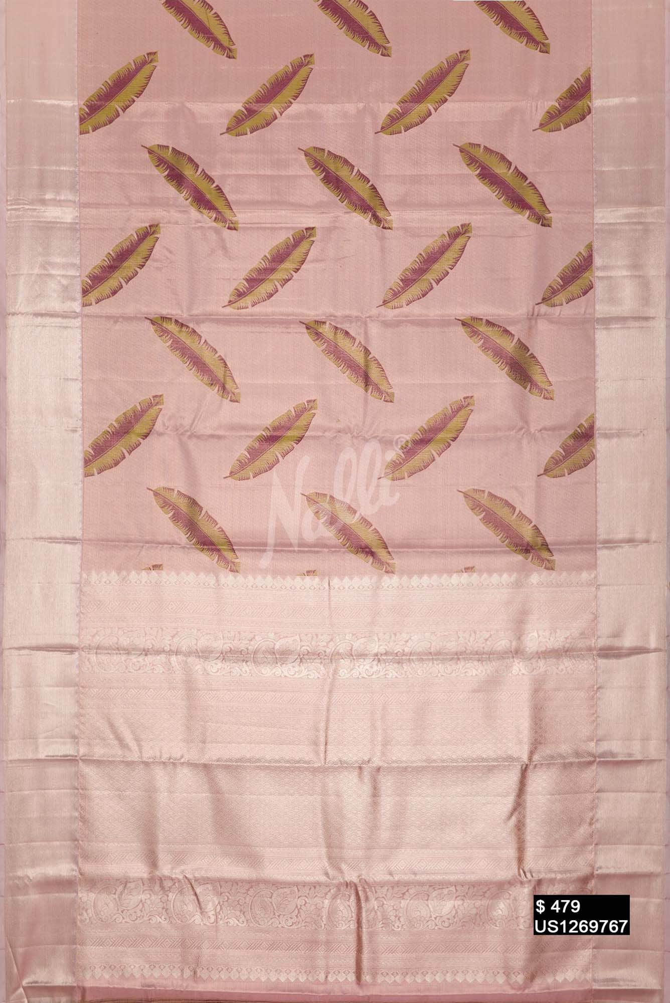 Pink Kanchipuram Tissue Silk Saree