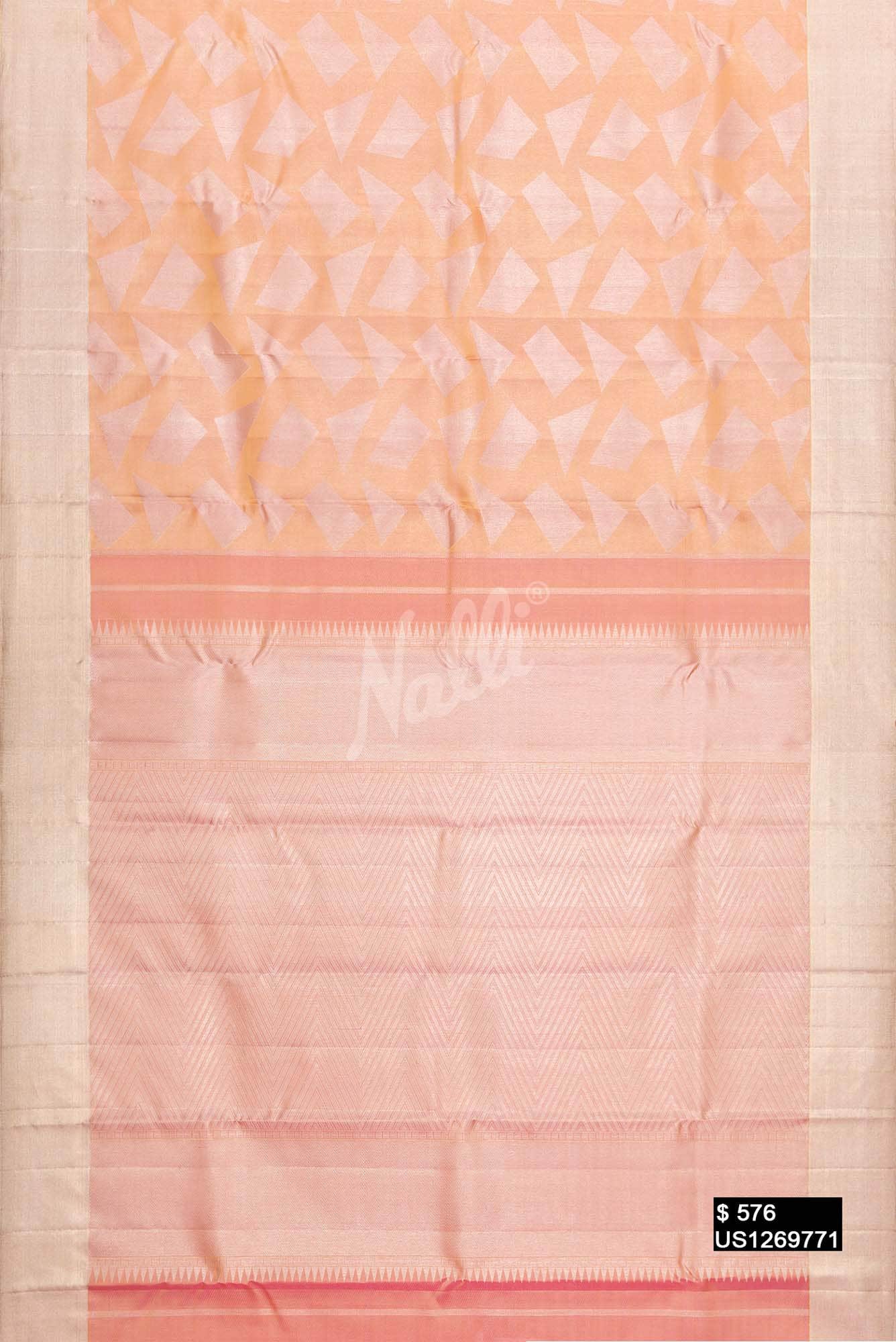 Gold Kanchipuram Silk Saree