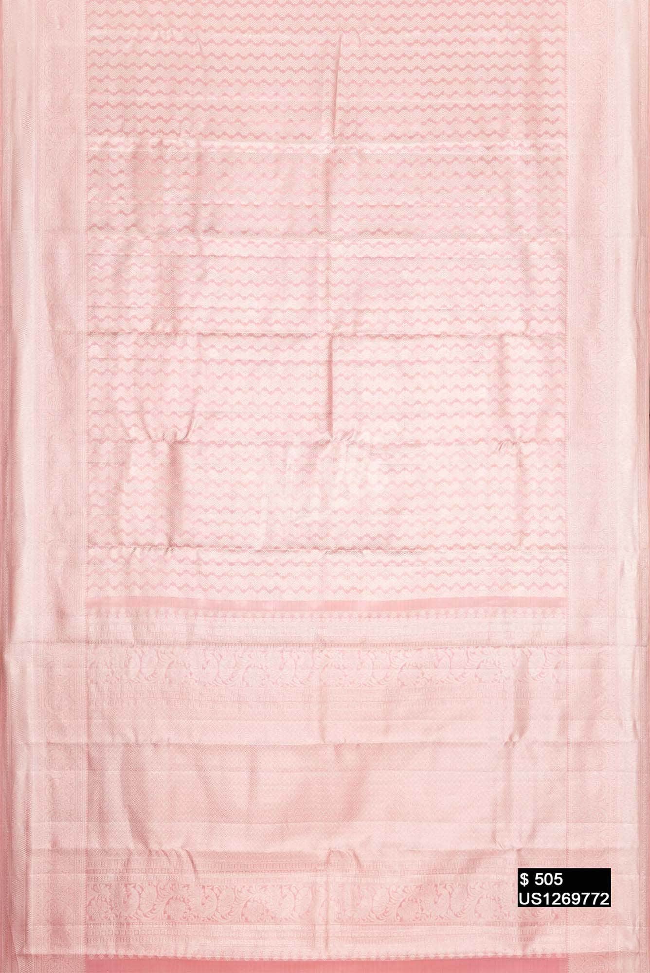 Pink Kanchipuram Tissue Silk Saree